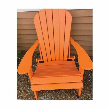KD BUFE 40 x 32 x 33 in. Folding Adirondack Chair, Tangerine KD2471758